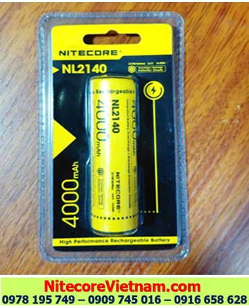 Pin sạc Nitecore 21700 (NL2140 3.7v)